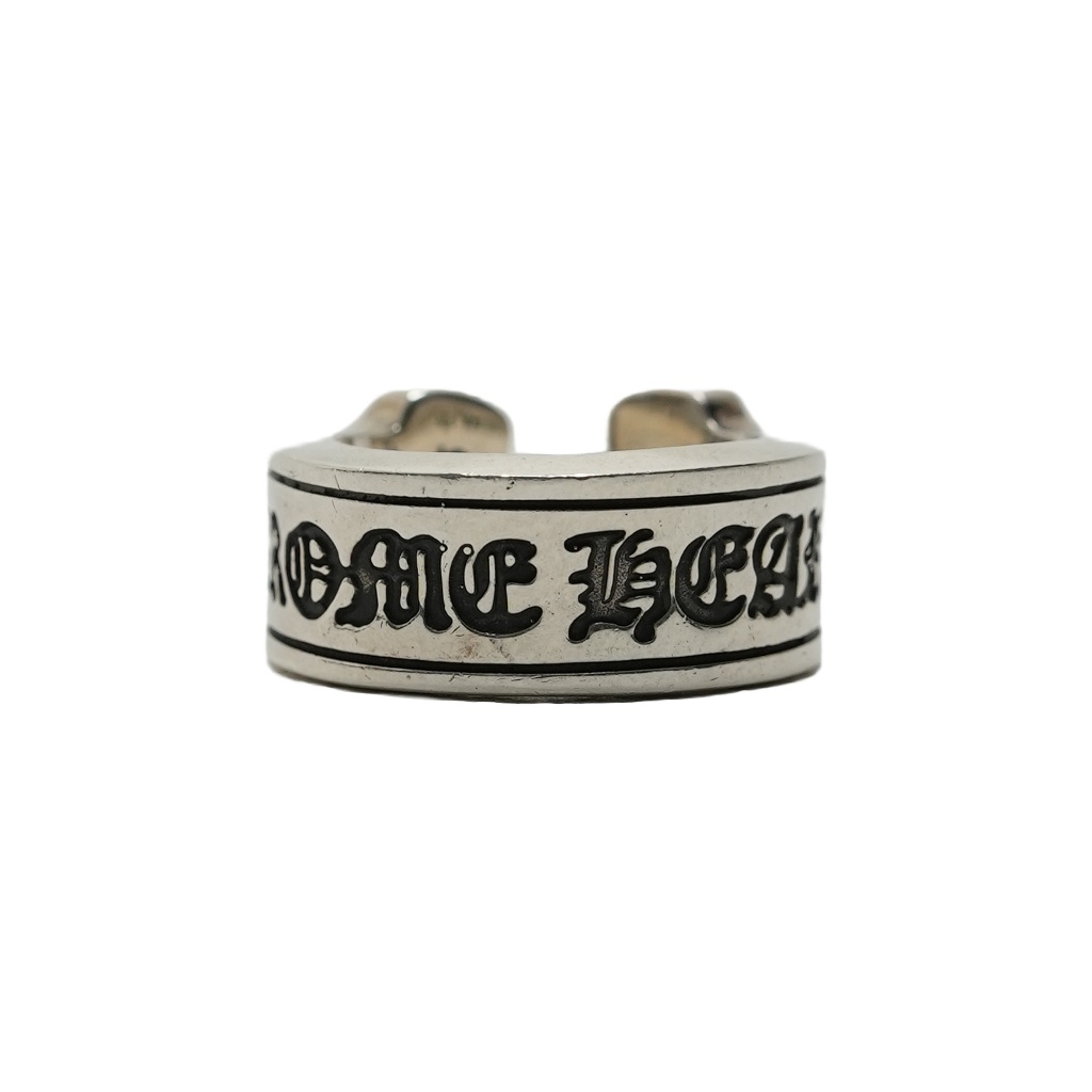 Chrome Hearts Large Scroll Label Ring