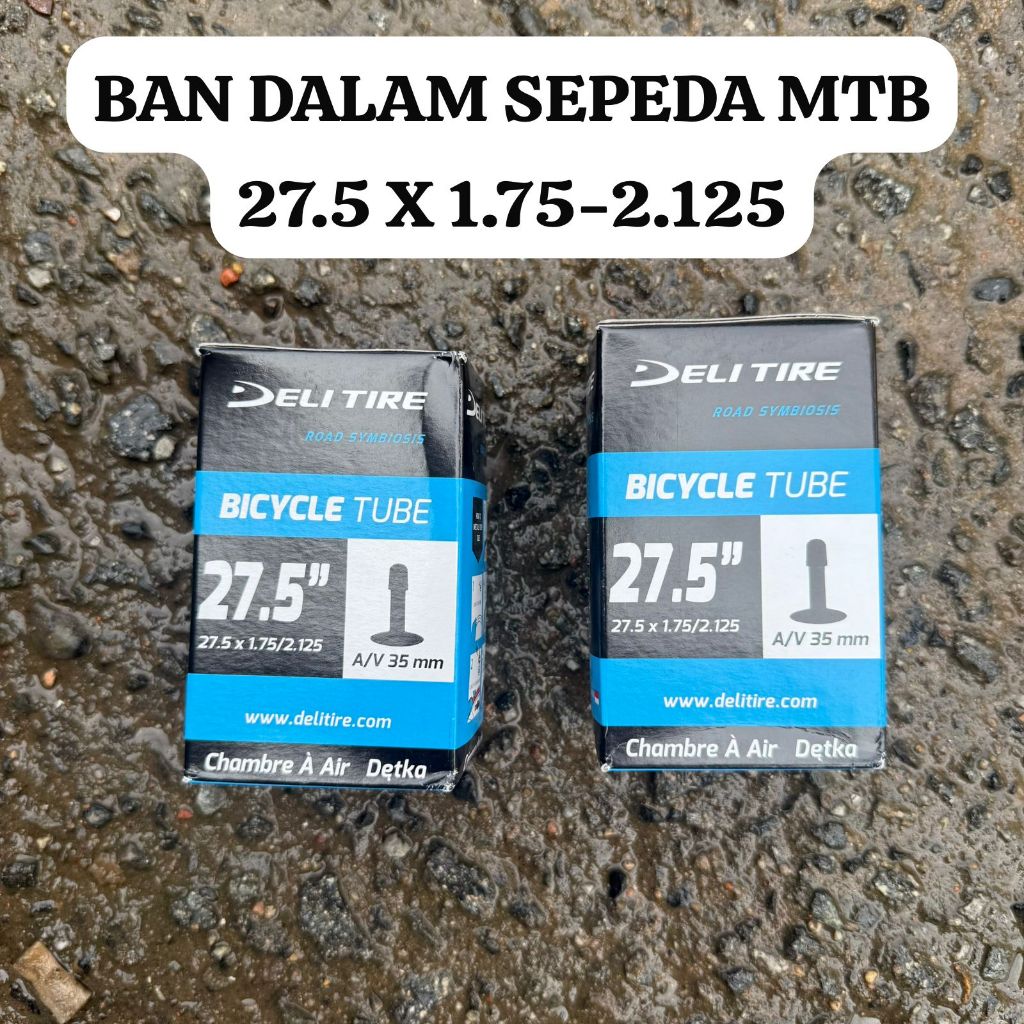 Ban Dalam Sepeda 27.5 27,5 X 1.75 1.90 1.95 2.00 2.10 2.125 Deli Tire Swallow AV 35mm