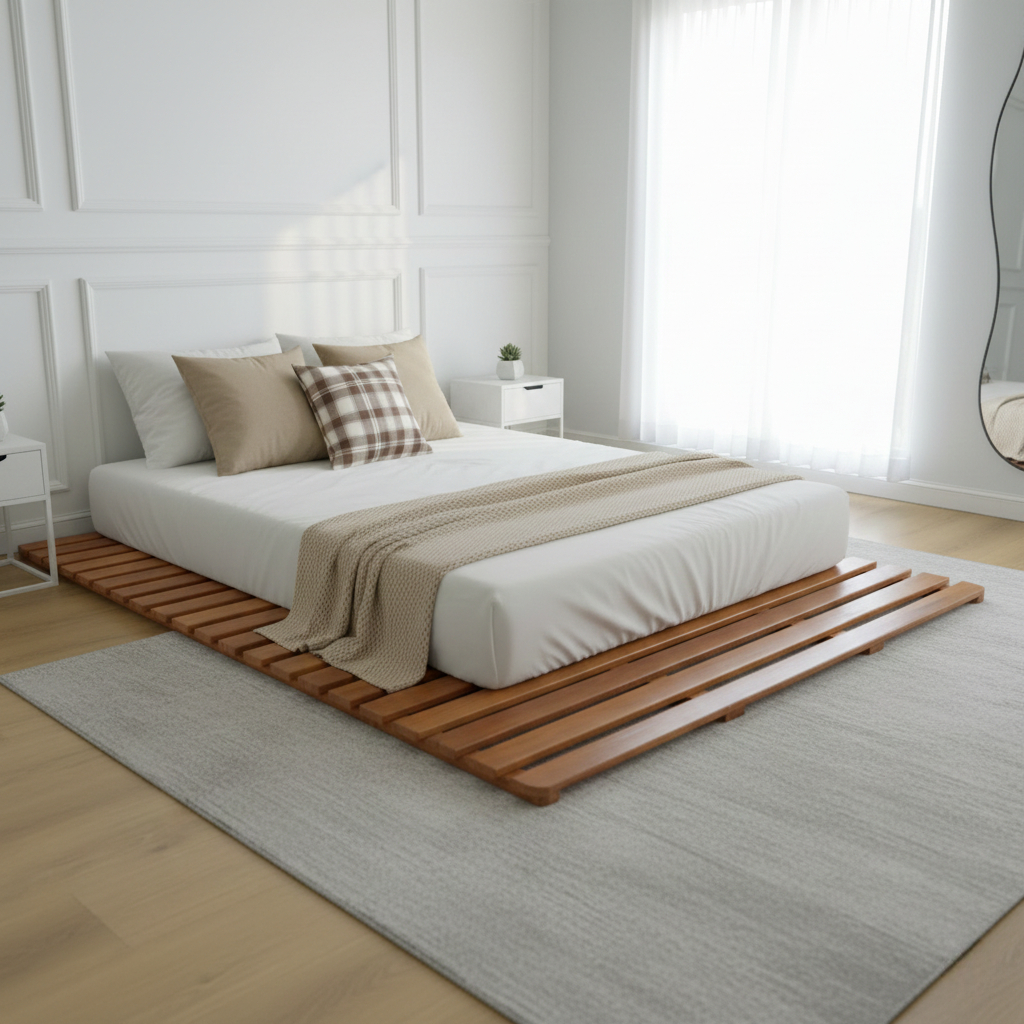 Dipan Kasur Kayu Pinus Alas Tatakan Kasur Tempat Tidur Palet Dipan Kayu Minimalis