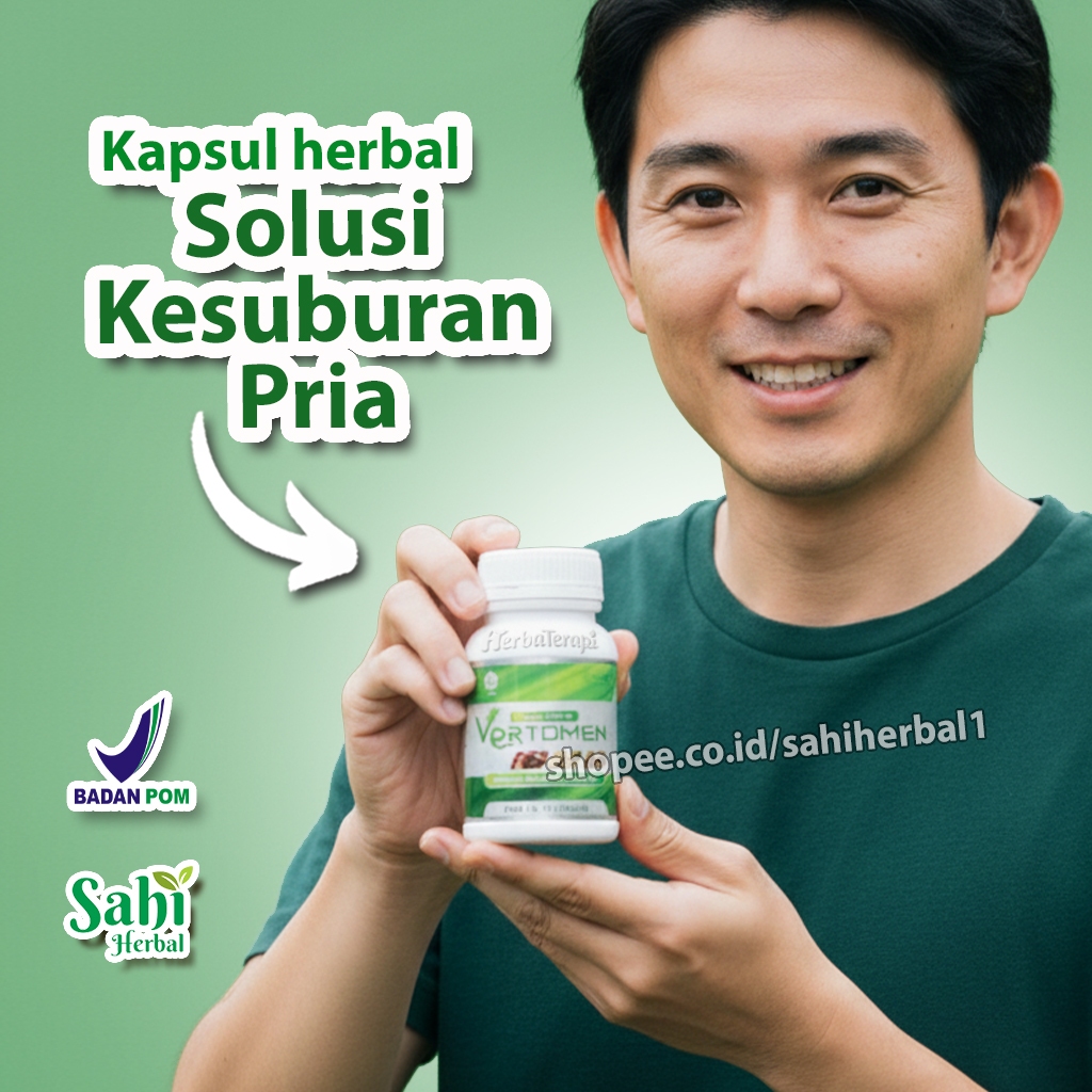 vertomen kesehatan pria 50 kapsul herbal alami