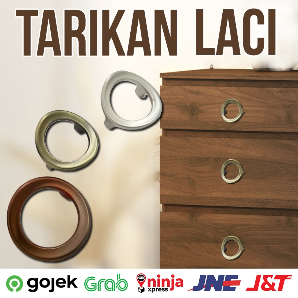 TARIKAN LACI RING / TARIKAN LACI / TARIKAN LACI BUNDAR / TARIKAN LACI LEMARI