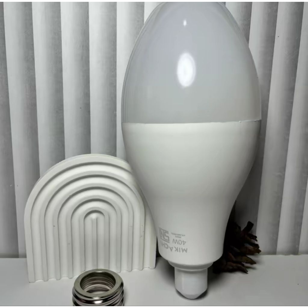Mikachi Lampu Gantung Aries 40W & 50W LED 6500K CRI>80 Fitting E27 30000 Jam Cahaya Putih Interlaced
