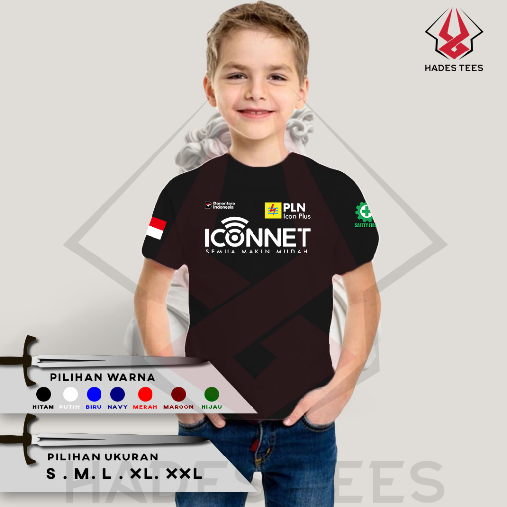 Kaos Baju ANAK ICONNET Danantara | Semua Makin Mudah | Kaos PLN ICON PLUS | Kaos Baju Perusahaan