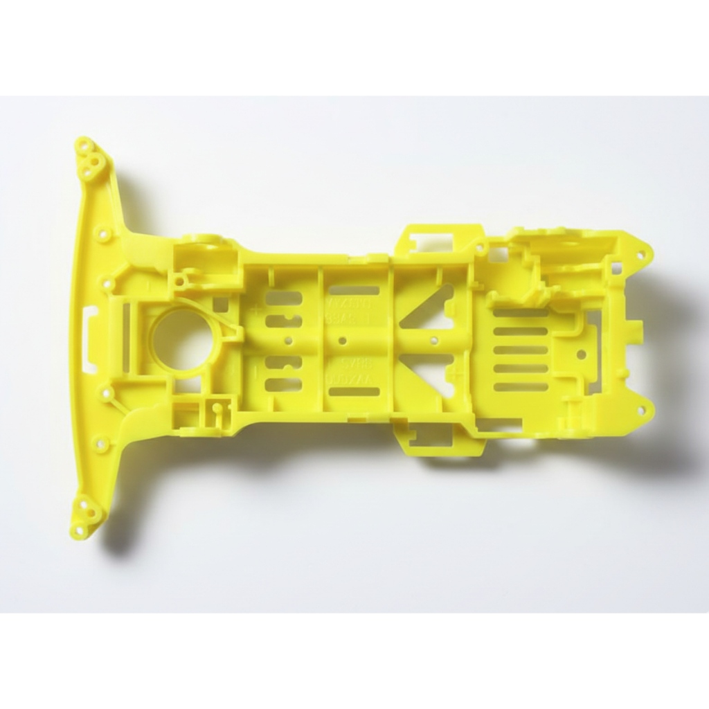 Tamiya Chassis Super 2 warna Kuning Stabilo Yellow Fluorescent ORIGINAL Loose Part Sasis S2