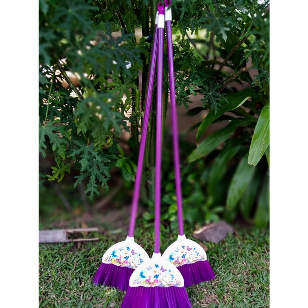 DRAGON Sapu Butterfly Ungu 110 Cm - Sapu Nilon - Dust Remover Serbaguna - Sapu Ungu - Sapu Dragon Be