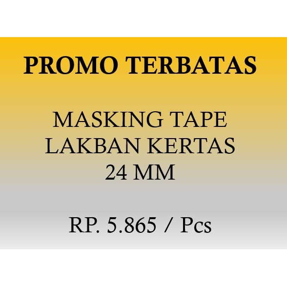 Masking Tape Lakban Kertas 24 MM