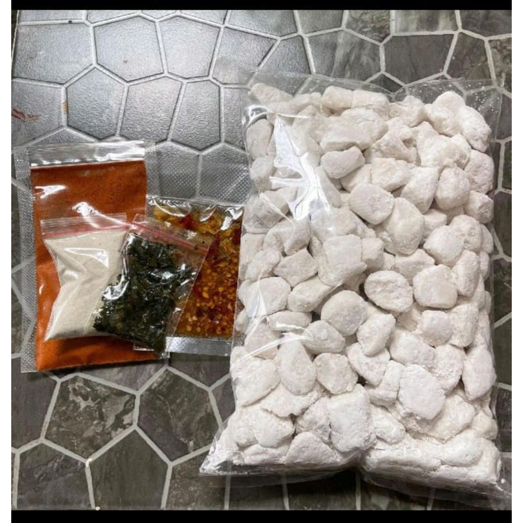 Cimol mentah 500kg kiloan daun jeruk free Chili oil