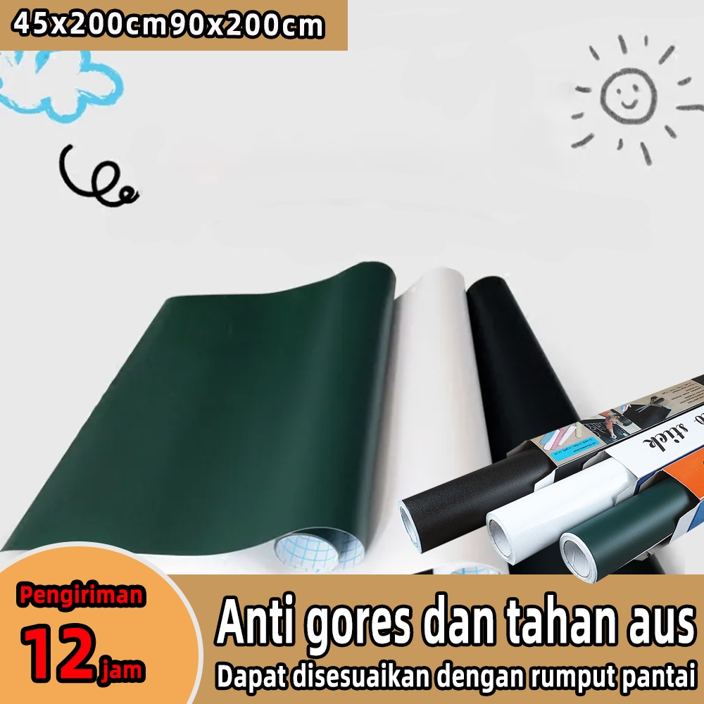 [Pengiriman cepat] stiker papan tulis papan tulis kertas sticker papan tulis Stiker Dinding Papan Tu