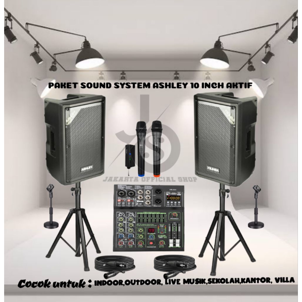 PAKET SOUND SYSTEM ASHLEY 10 INCH AKTIF