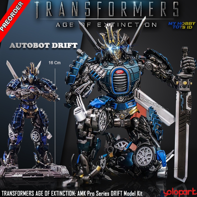 Figure Transformers Autobot Drift Robot Samurai Decepticon AMK Pro Premium Model KIT License Hasbro