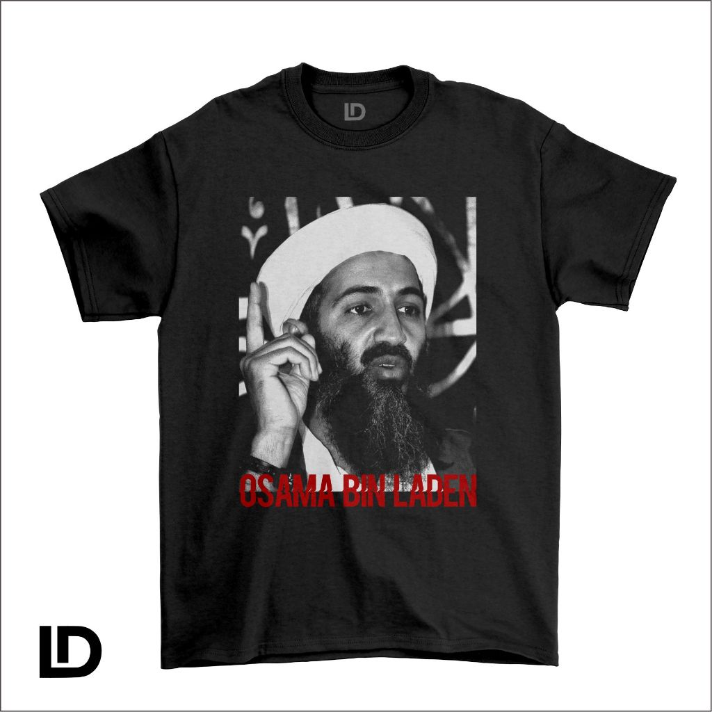 Kaos Distro Osama Bin Laden Premium Cotton Combed 24s Kaos Tokoh Pria Wanita