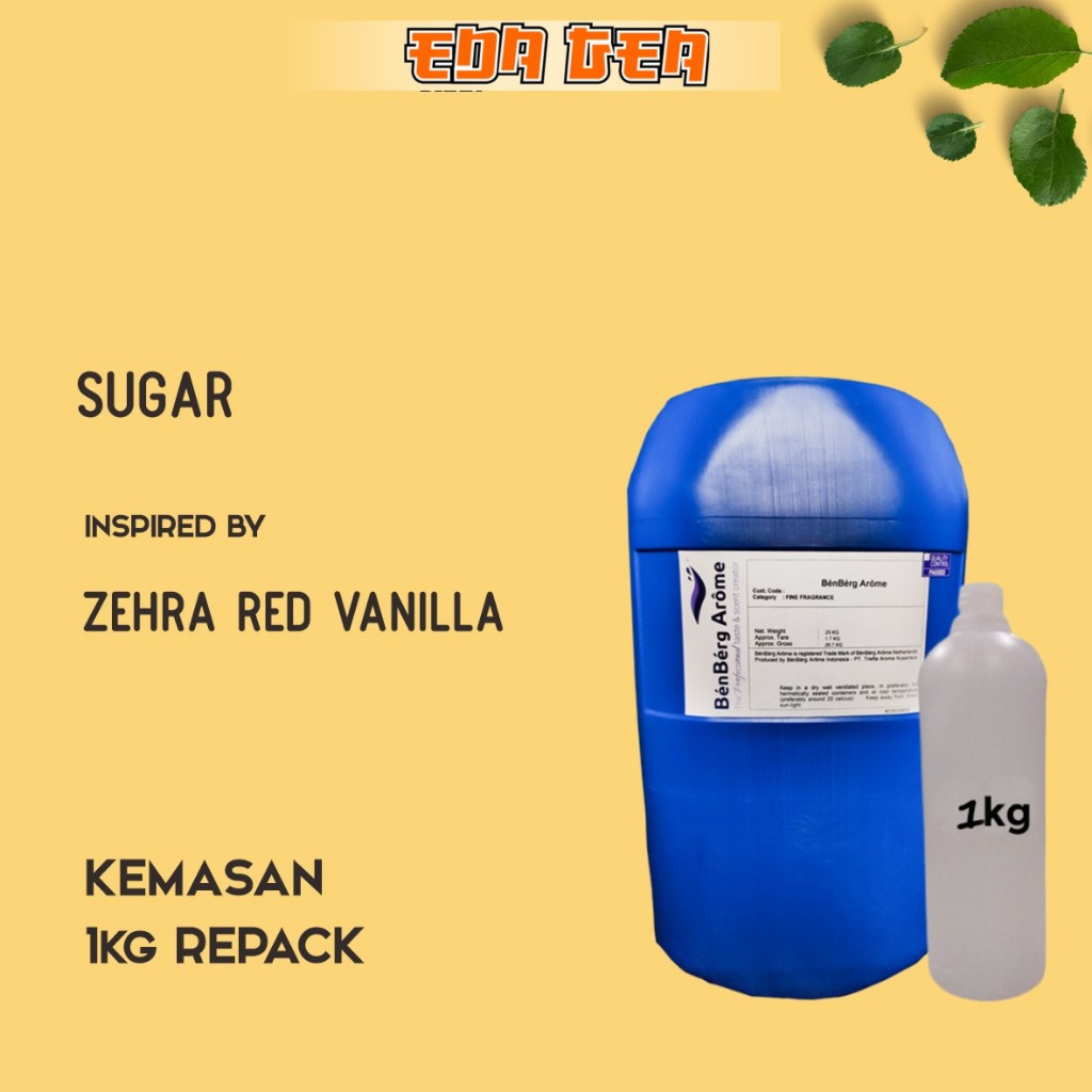 Bibit parfum murni SUGAR / ZEHRA RED VANILLA BENBERG 1kg