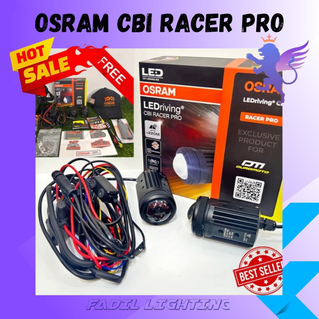 LAMPU SOROT MINI LASER CBI PRO 30/40W MINI PROJIE MOTOR KOLABORASI DUROMOTO