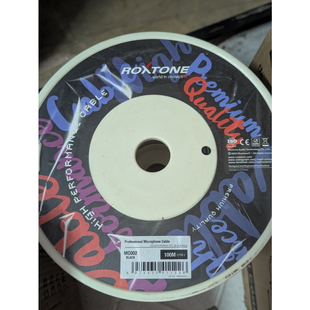 KABEL MIC STEREO PROFESIONAL ROXTONE MC002 ORIGINAL