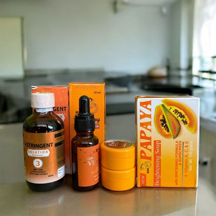 Ready Paket Glowing RDL 5in1 Cream Rdl Whitening + Serum Rdl 30ml + Sabun Papaya 135 Gr + Toner n03