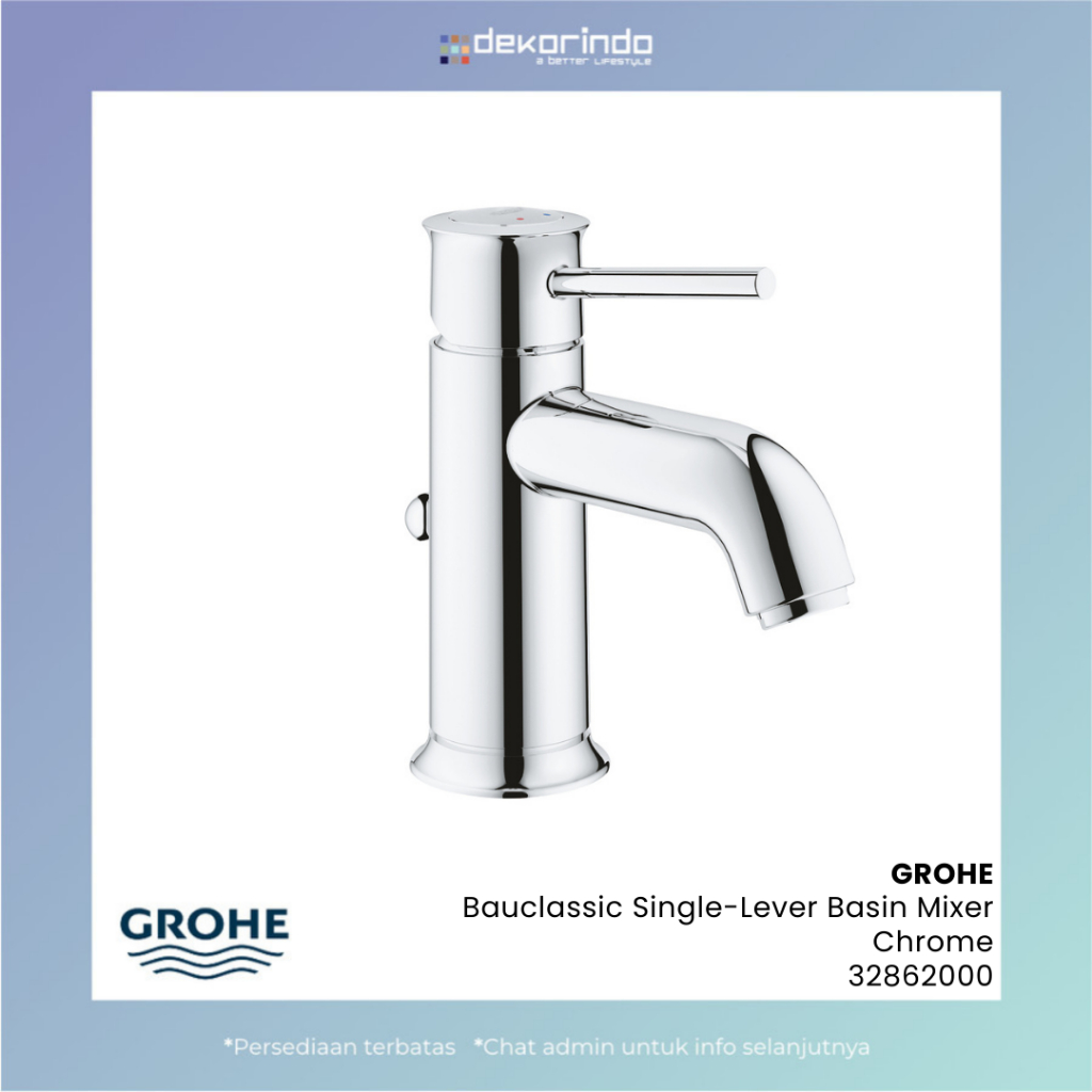 GROHE - KRAN / KERAN BAUCLASSIC SINGLE-LEVER BASIN MIXER CHROME - 32862000