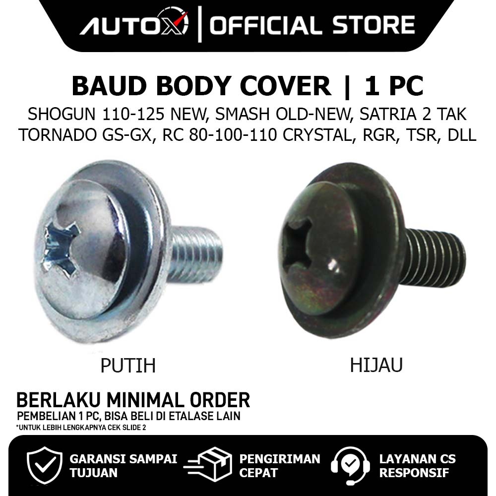 Baut Body Cover Shogun 110 125 Baru & Smash Old New & Tornado GS GX & RC 80 100 Crystal & Satria 2 T