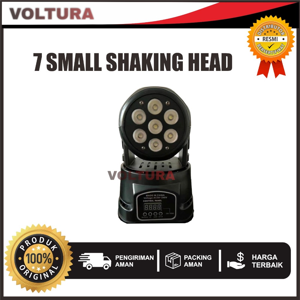 7 LED Mini Moving VOLT