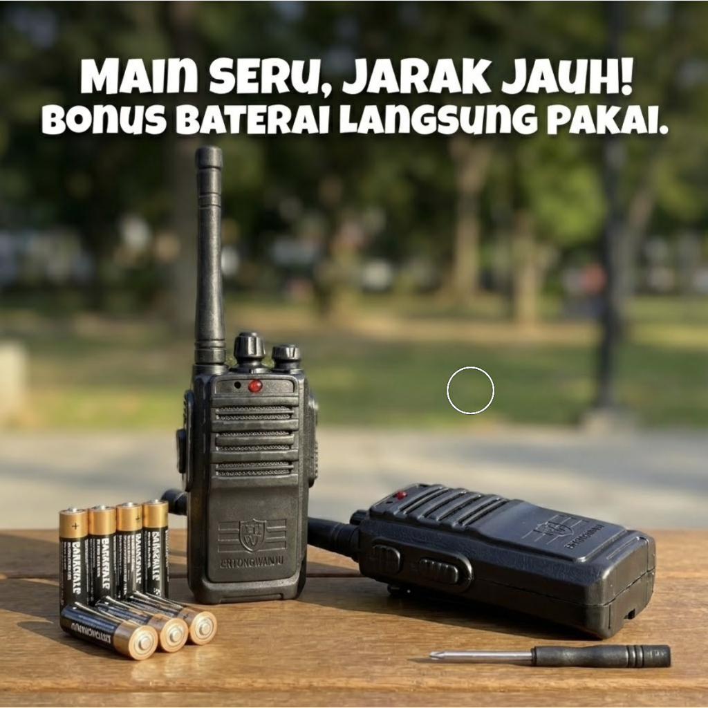 Mainan Walkie Talkie Anak 2PCS HT Komunikasi Jarak Jauh Wireless Toys ERTONGWANJU