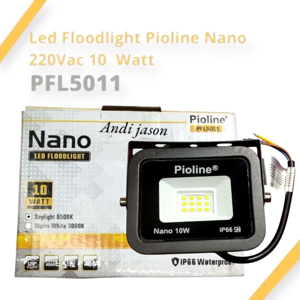 LAMPU SOROT NANO PIOLINE 10W PUTIH