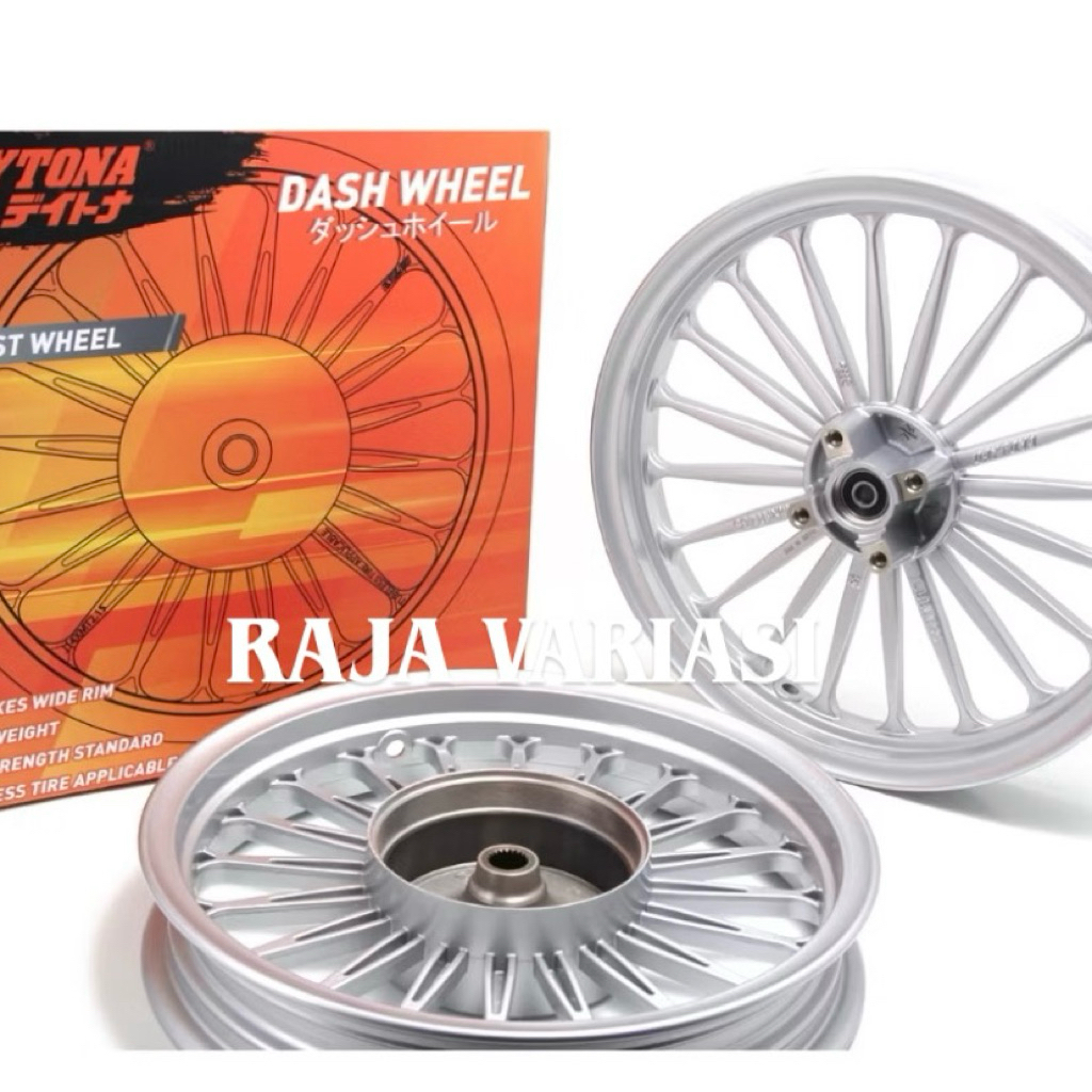 Dash Wheel Velg Daytona Palang 20, Mio karbu , Mio sporty , Mio soul Krbu , 5TL (SILVER) PELEG VELG 