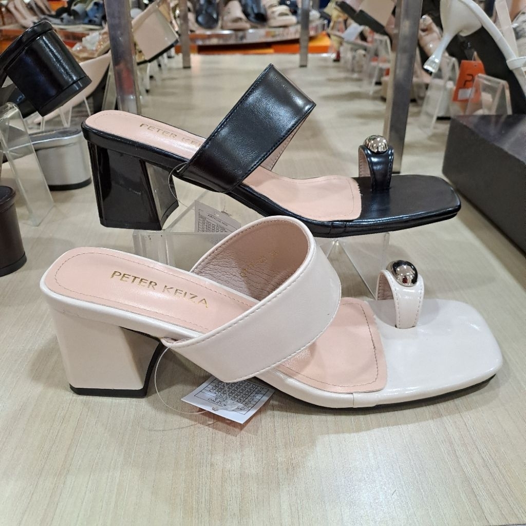 sandal jempol wanita peter keiza heels 5 cm