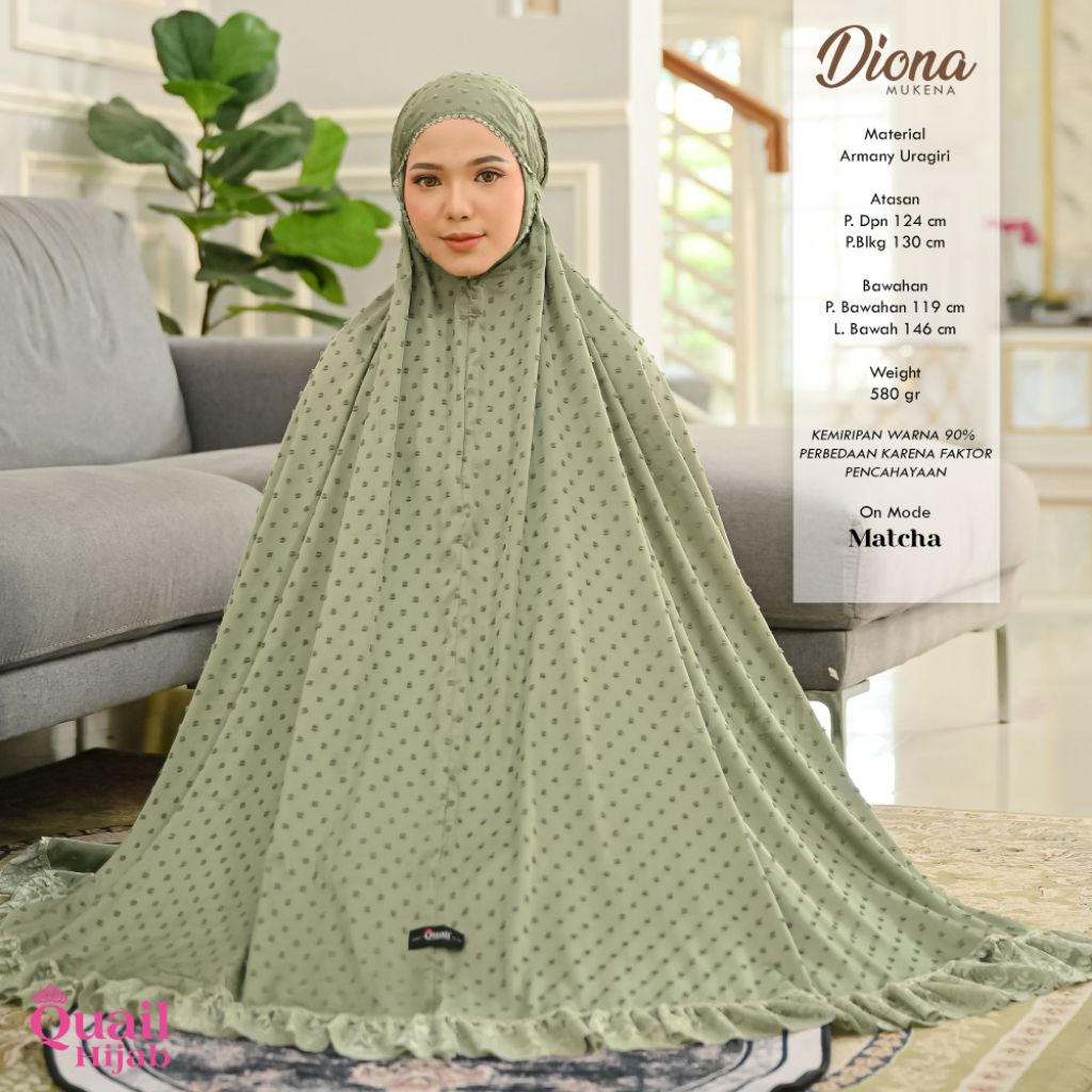 Mukena Dewasa Premium DIONA Original Quail Hijab