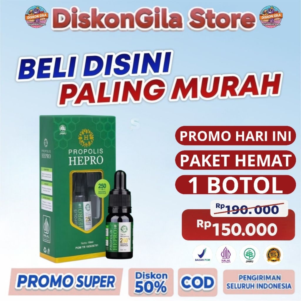 Propolis Hepro - Obat TBC Untuk Anak - Obat TBC, Sinusitis, Asma, Batuk Menahun, Bronchitis TBC Anak