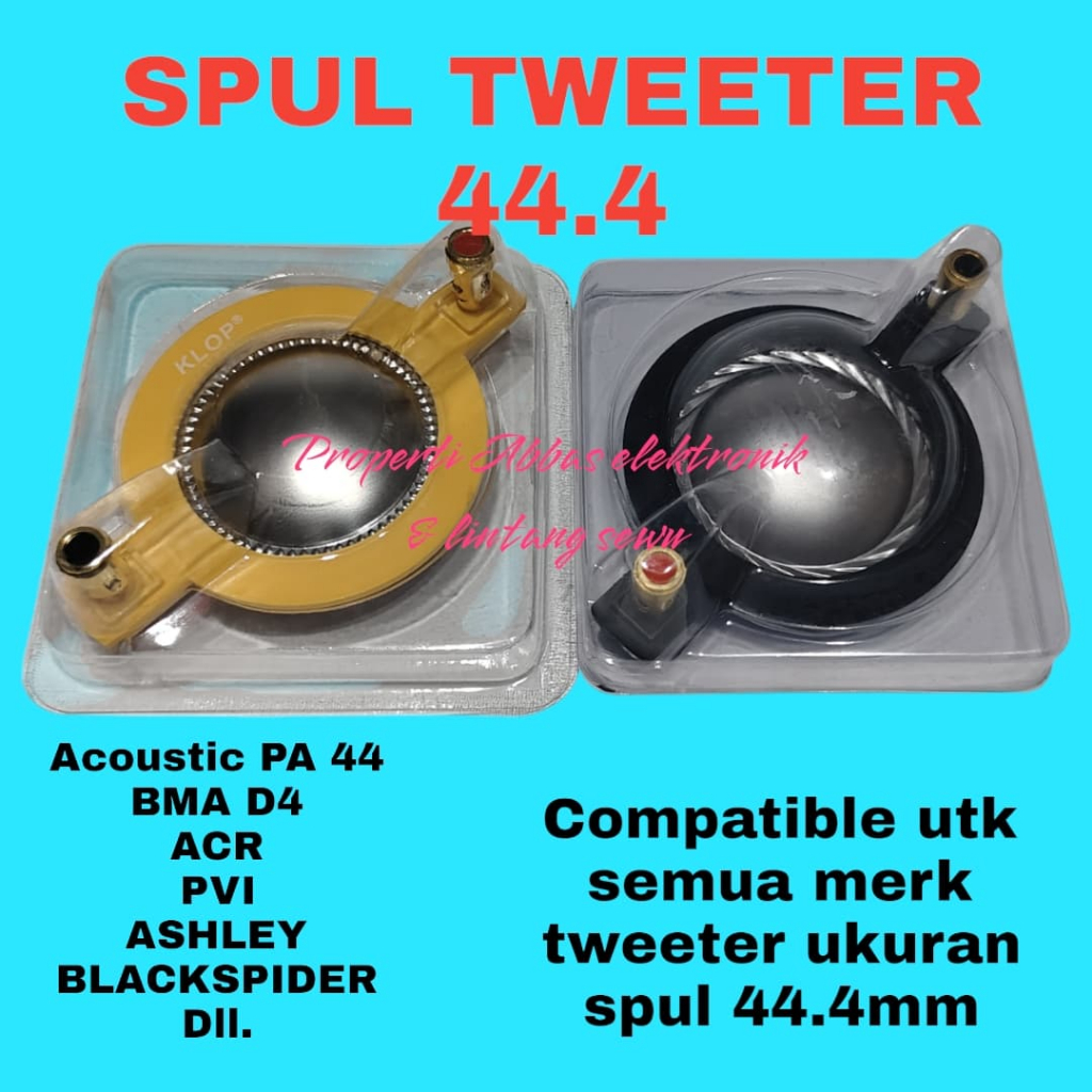 Recone Kit 44.4mm Titanium Film Copper Coil spul spool sepul spol coil driver tweeter twiter twitter