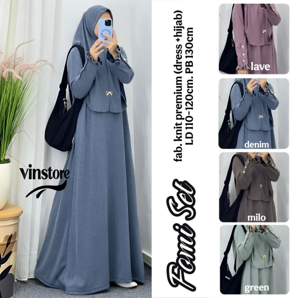 falan fomi dress batwing set hijab maxi dress by vin gamis rajut import gamis jumbo ld 130 ld 120 ld