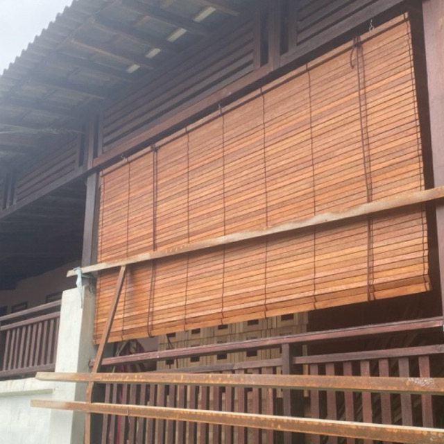 Tirai Kayu Premium / Kerei Kayu / Krey Kayu Awet / Kayu Bengkirai