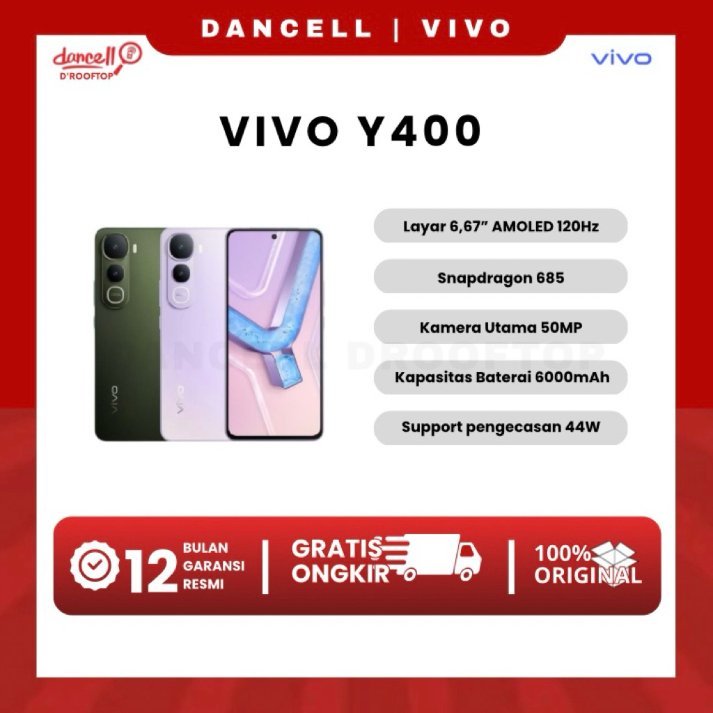 Vivo Y400 Ram 8/128GB | Ram 8/256GB