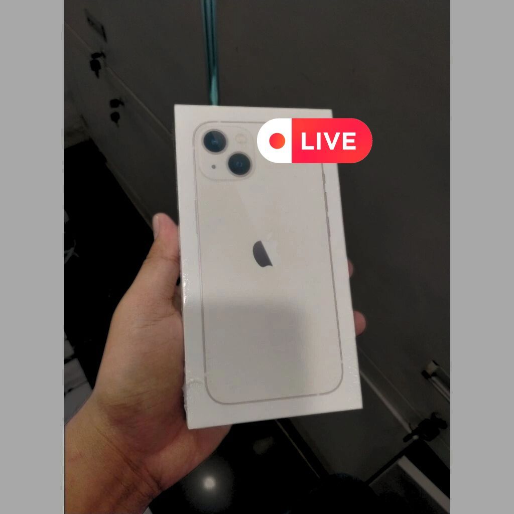Iphone 13 128 GB Starlight White Baru Segel GDN/Ibox