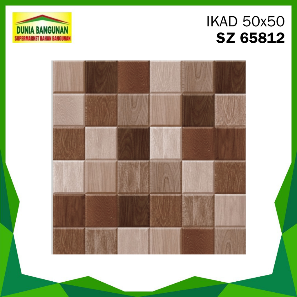 Keramik Lantai Motif Kayu IKAD 50X50 SZ 65812 Keramik Lantai Matt Kayu