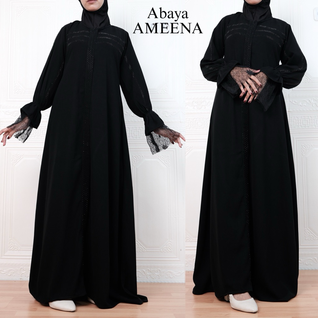 abaya hitam mewah