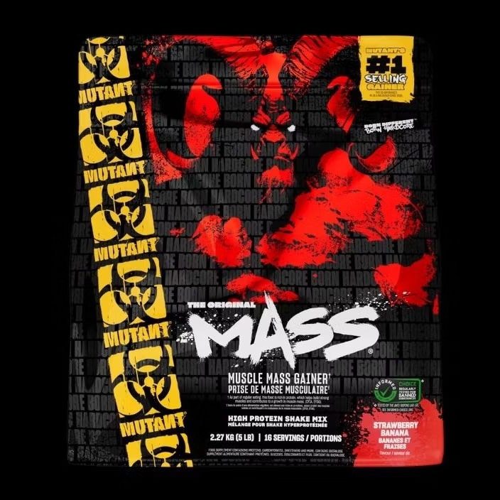 Mutant mass 5lbs / mass gainer mutant / evomass / mega mass gain mass