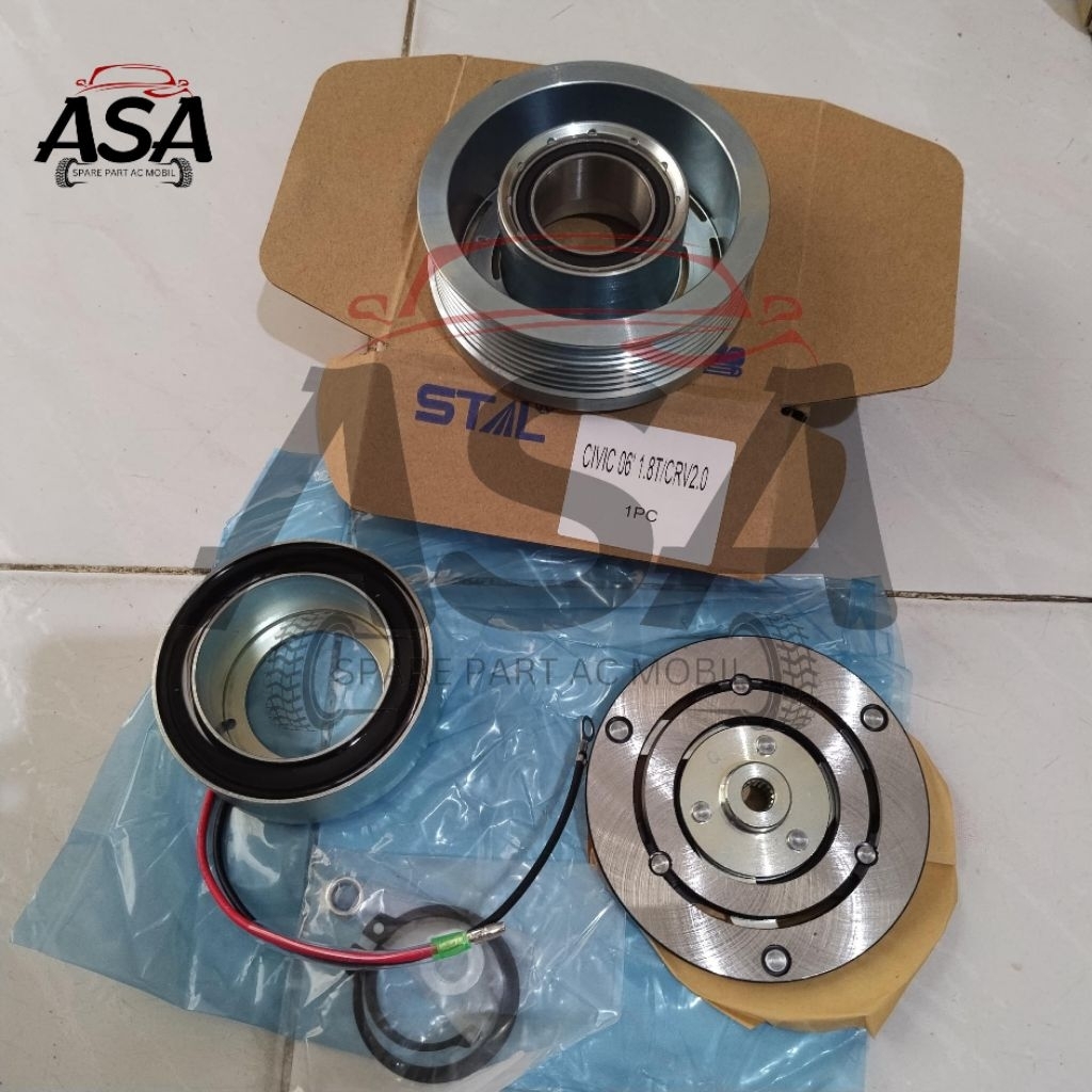 Magnet Clutch Pully Ac Mobil Honda All New Crv 2.0 Gen-3 Produk Stal