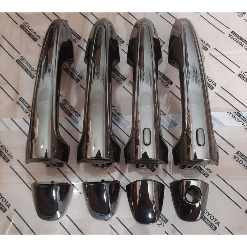 Handle pintu pegangan pintu luar model keyles INNOVA RIBORN V G Q  VENTURER HITAM GLOSS BLACK CHROME