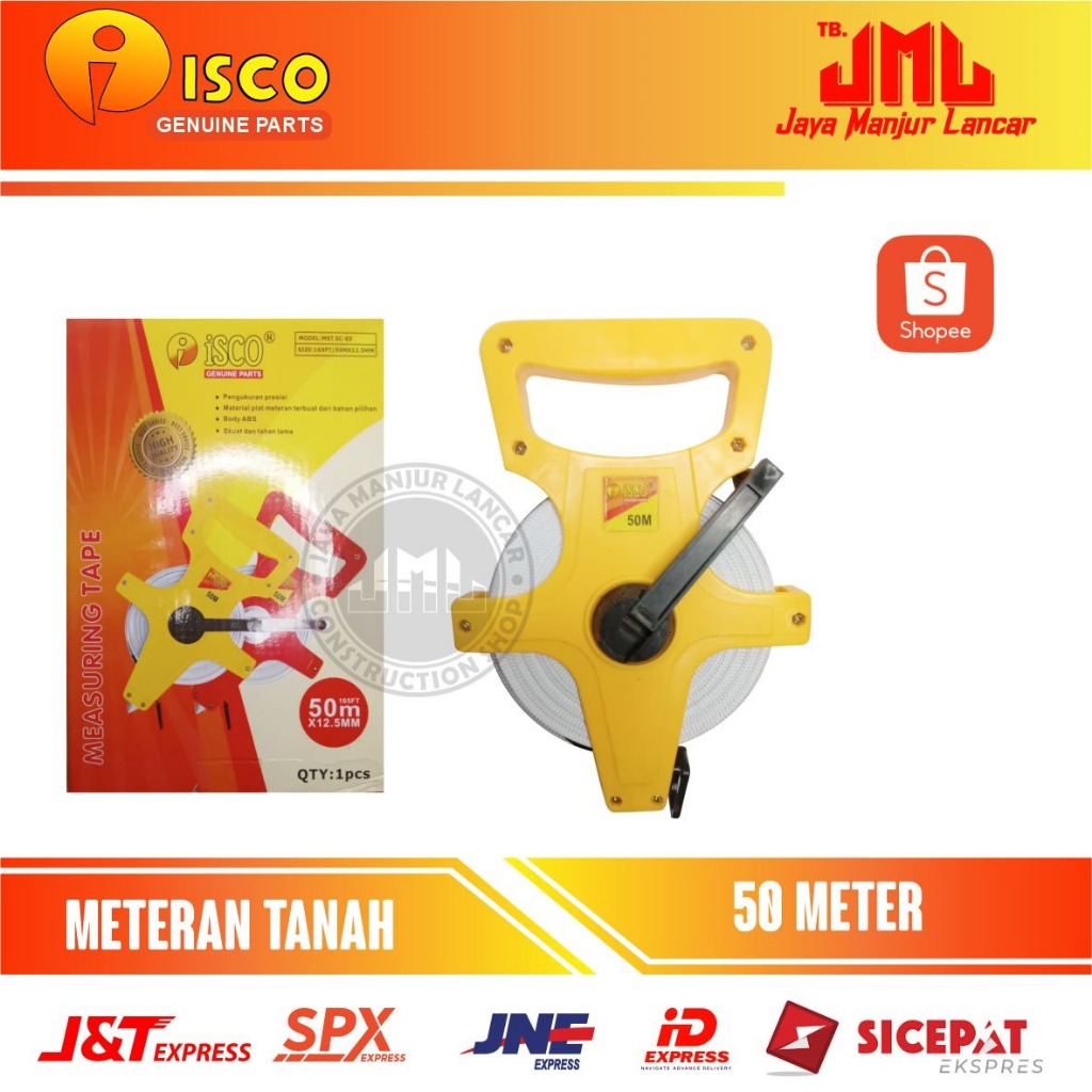 Meteran tanah 50 meter ISCO/Meteran panjang 50 meter ISCO