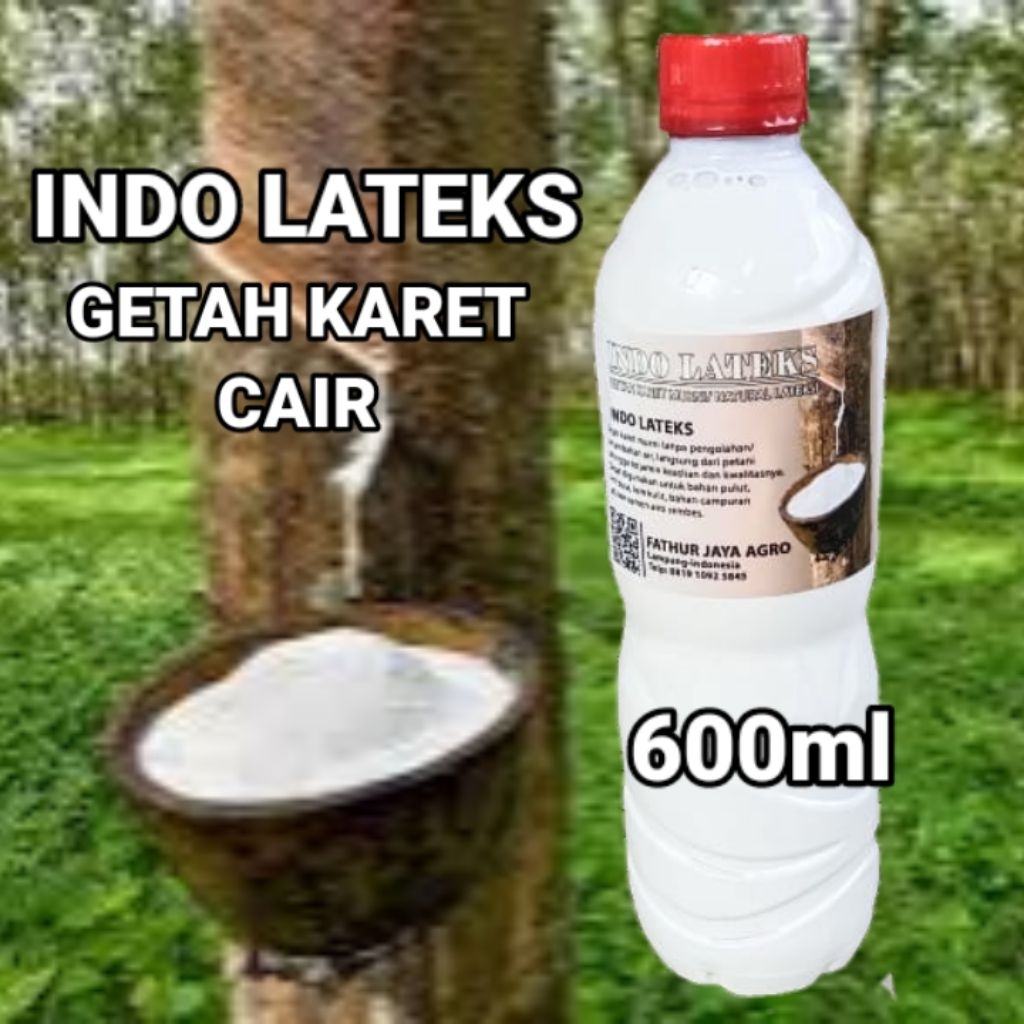Getah karet indolateks 600ml 1500 ml getah karet cair murni
