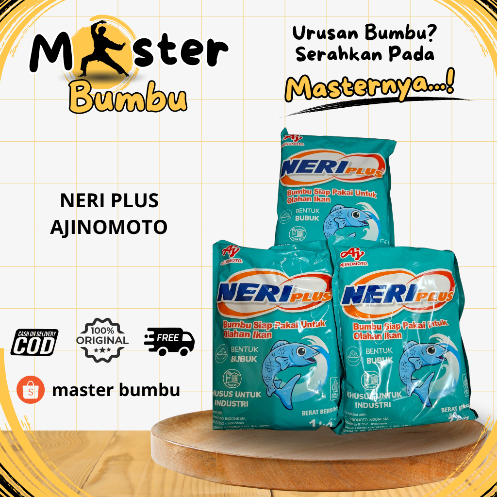 NERIPLUS AJINOMOTO 1Kg | MURAH | Bumbu Olahan Ikan Bubuk | Master Bumbu