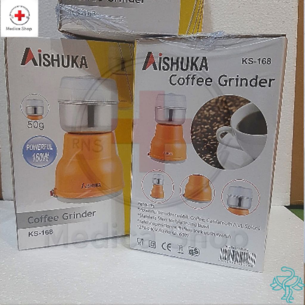 BLENDER OBAT/Kopi/Biji-bijian AISHUKA KS 168/Alat Penggiling Obat