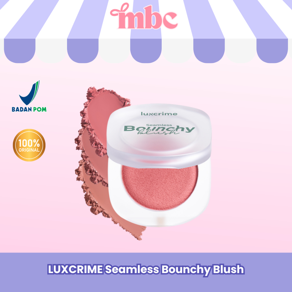 MBC Official - LUXCRIME Seamless Bounchy Bouncy Mochi Blush - Watermelon Violet Peach Berry