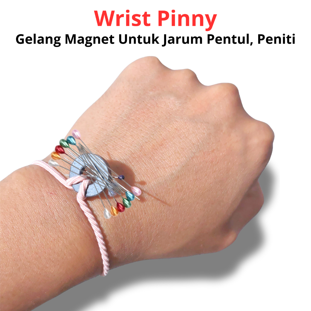 Gelang magnet untuk jarum pentul, peniti, dll, handmade buatan pengrajin lokal