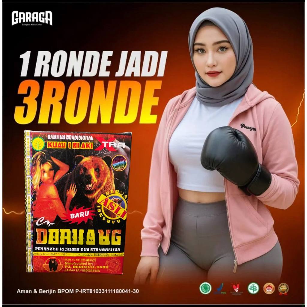 GARAGA Gingseng Stamina Pria Kuat KeTahanan Lama Original BPOM Halal Rasa Caramel