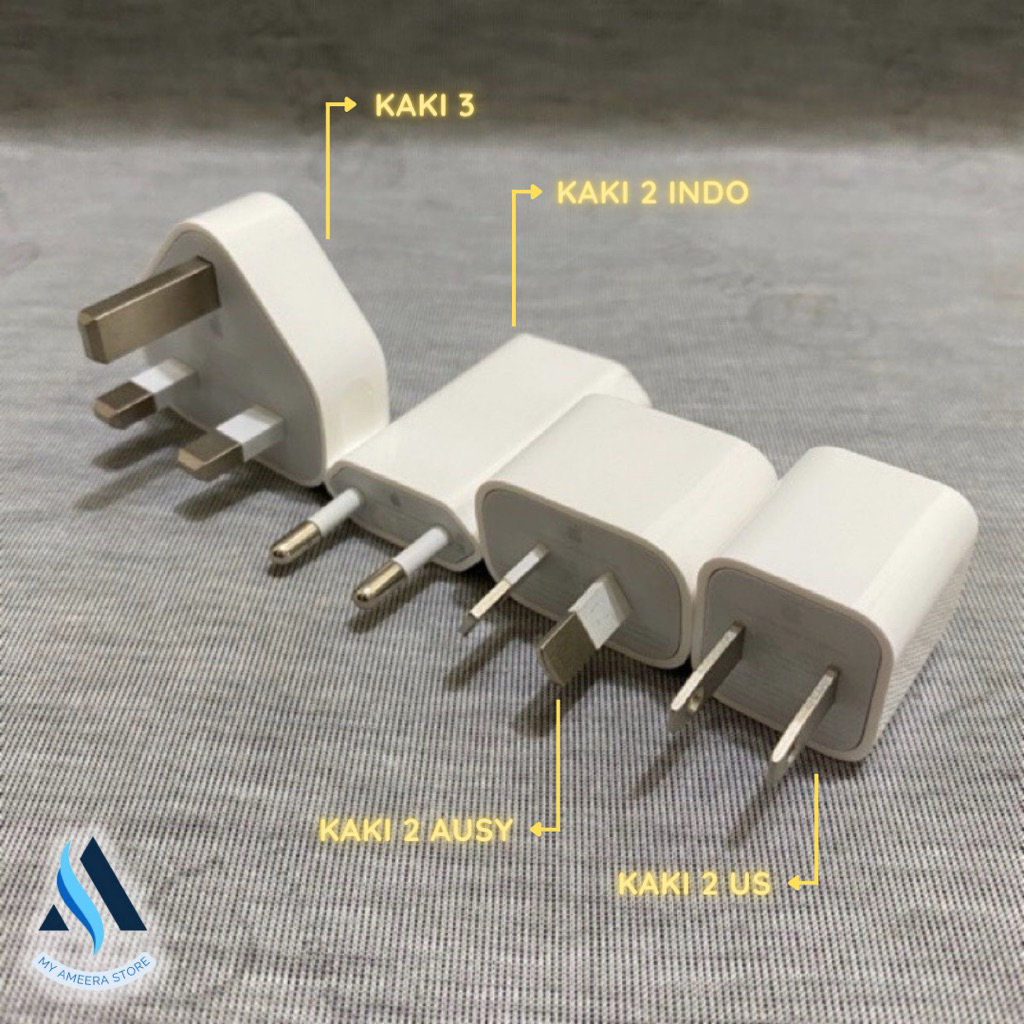 Adaptor Charger iPhone Original Asli Bawaan Copotan Hp 5W Cocok Untuk Cas Tws Smart Watch Apple Watc