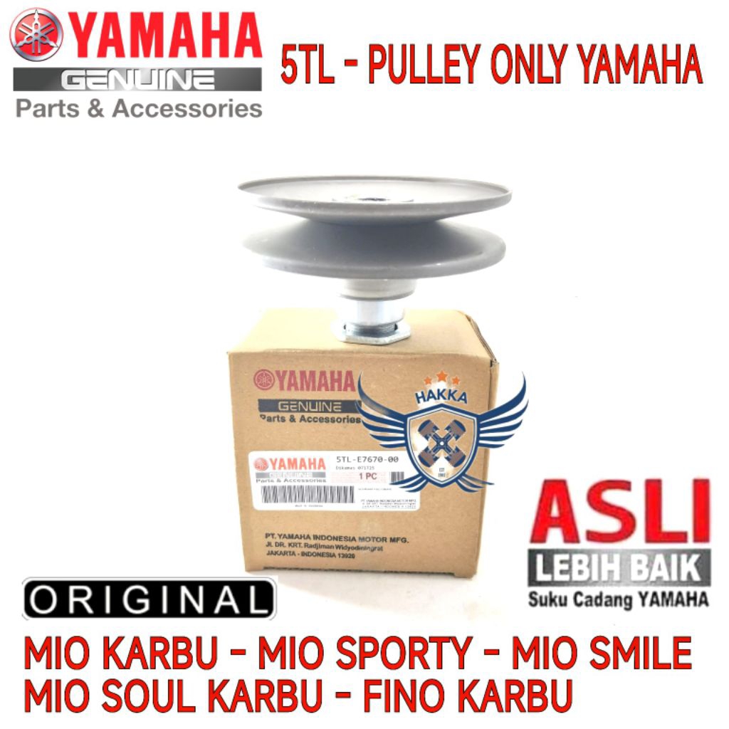 5TL PULLEY ONLY ASLI YAMAHA MIO SOUL KARBU, PULLEY ONLY ASLI YAMAHA MIO KARBU, PULLEY ONLY ASLI YAMA