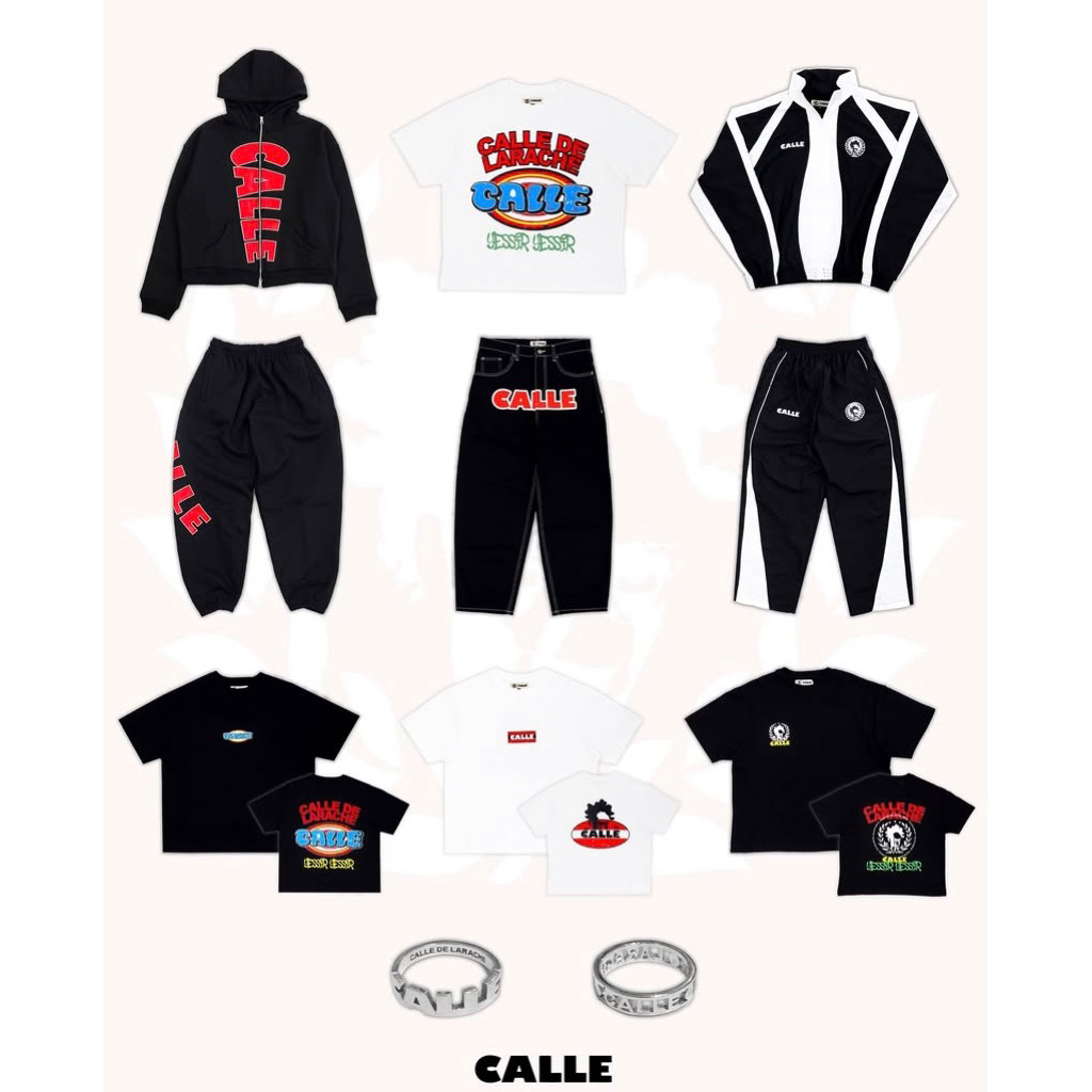(TERMURAH ORIGINAL 100%) CALLE ZIP UP HOODIE | TRACKTOP TRACKPANTS CALLE | RAW DENIM CALLE UNISEX