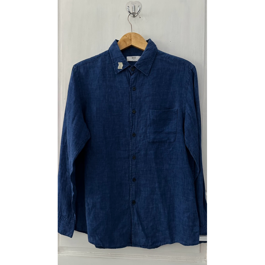 kEMEJA UNIQLO BIRU XXL XL LD 116