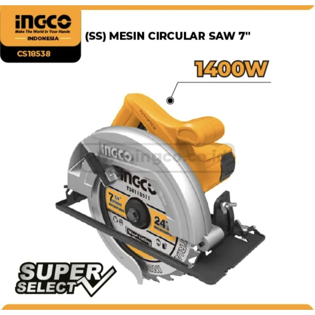MESIN CIRCULAR SAW INDUSTRIAL 7INCHI CS18538 INGCO